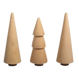 Choinki drewniane 7,8-8,5cm - 3szt.