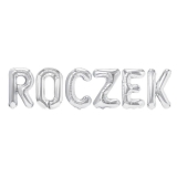 Napis ROCZEK - Balon Foliowy Srebrny 42cm