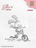Stempel Nellie's Choice NCCS004 Javi na rowerze