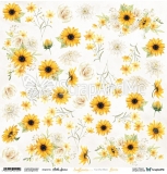Sunflowers Flowers - arkusz do wycinania