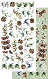 Dodatki In frosty colors - 15x30cm Leaves / licie