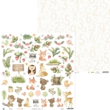 Papier elementy- Woodland cuties 07 30x30cm