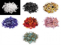 Koraliki szklane mix rozmiar brzowe 25g