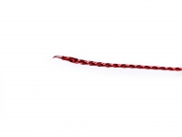 Sznureczek ozdobny z lureksem 1mm okrgy czerwony