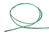 Sznureczek ozdobny z lureksem 1mm okrgy zielony