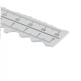 Linijka metalowa do darcia papieru 35cm poszarpane