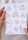 R�owe Hortensje grafika tort 1 papier A4
