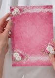Malinowy �lub t�o 4 papier A4