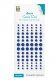 ENAMEL DOTS kropki pere�ki 84szt. BLUE NIEBIESKIE