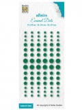 ENAMEL DOTS kropki pere�ki 84szt. GREEN ZIELONE