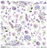 Lovely Day IN VIOLET- FLOWERS papier 30x30cm