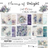 FLOWERS OF DELIGHT - zestaw papier�w 20x20 MIX