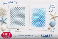Maska szablon - Tło Scale Pattern łuski