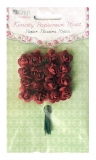 Kwiaty papierowe 2cm 16szt. ró¿e HOT RED