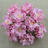 Kwiaty gardenii 6cm 5szt. jasno różowe