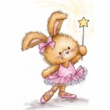 Stempel WRS Bunny Ballerina królik baletnica