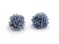 Kwiaty materiaowe 4cm 1szt. niebieski