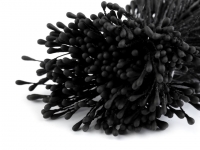 Prêciki p³askie do kwiatów 6 cm matowe czarny