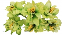 Kwiaty materiaowe 6szt. ziele irys z narcyzem