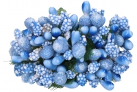 Pr�ciki- ga��zka 12szt. niebieski bukiecik ry�yk kaszka