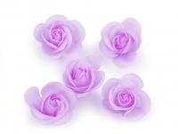 Kwiat ra 2,8cm 5 fiolet pastel 5szt. 400145