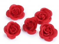 Kwiat ra 2,8cm 6 czerwony 5szt. 400145