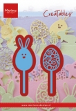 Wykrojnik- Easter Pins Pisanki na patyku jajka